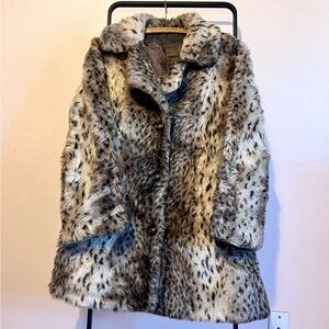Faux Leopard Vintage Fur